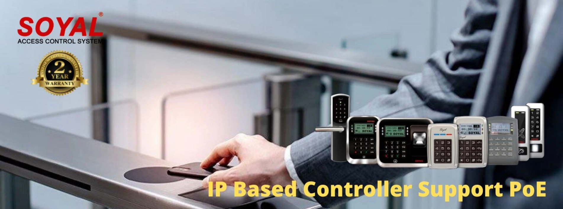 Slideshow IP Based Soyal Access Control reader  ~blog/2024/4/18/ip based soyal website banner 2 years warranty 1440 535 px  18 april 2024