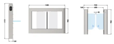 Swing Flap Gate Economic Turboo Swing Gate - ES3216 2 ~blog/2025/8/1/ukuran_es3216